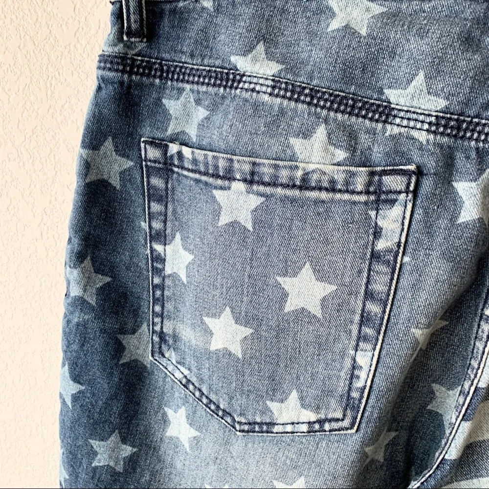 NWOT Stars & Stripes cutoff long short denim by standard cloth